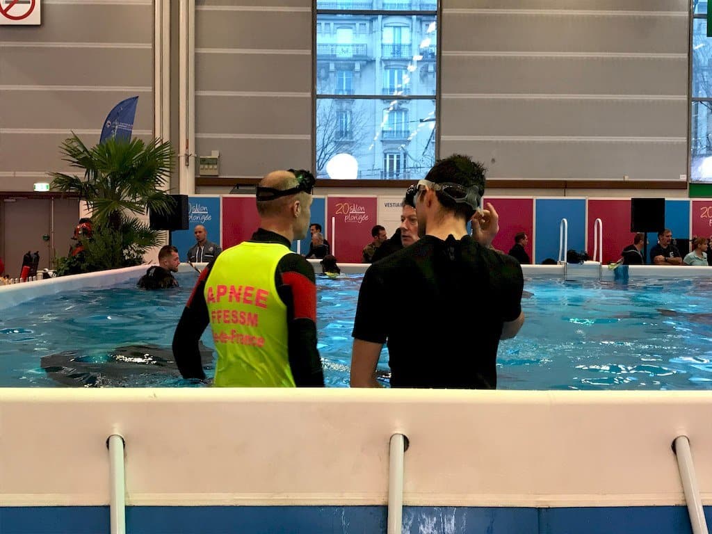 La piscine du salon de la plongée à Paris 2018