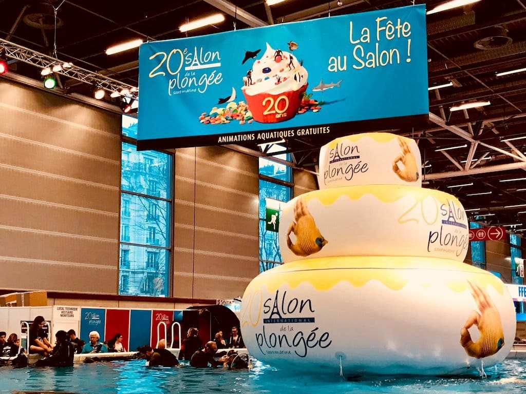 La piscine du salon de la plongée à Paris 2018