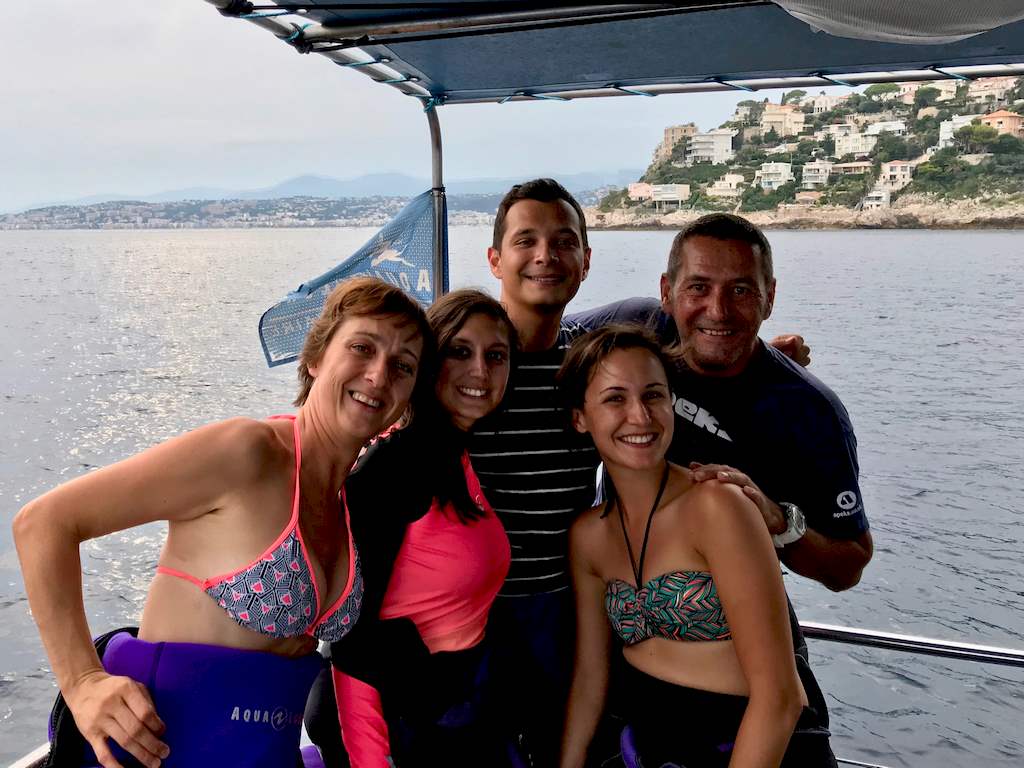 Plongée avec l'équipe Aqua Lung à Nice