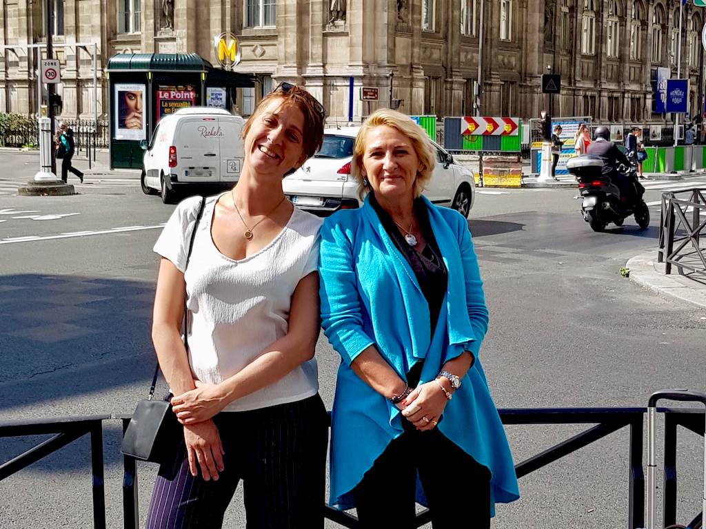 Hélène de Tayrac et Hélène Adam de Different Dive lors de leur rencontre à Paris