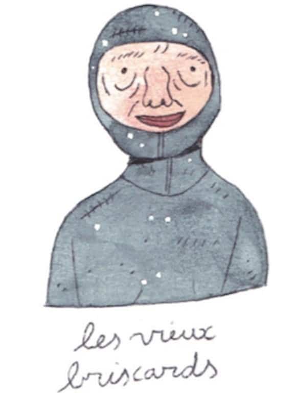 Illustration de Sara Quod représentant un plongeur de profil Vieux-briscard