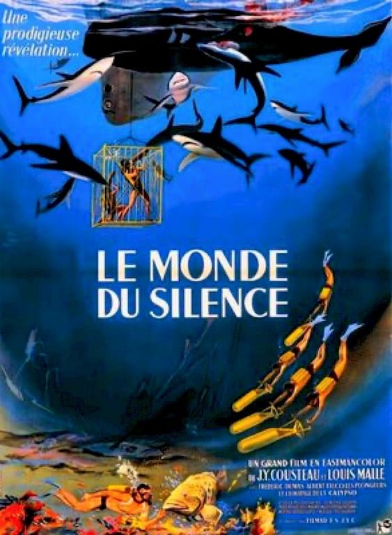 L'affiche du film Le monde du silence.