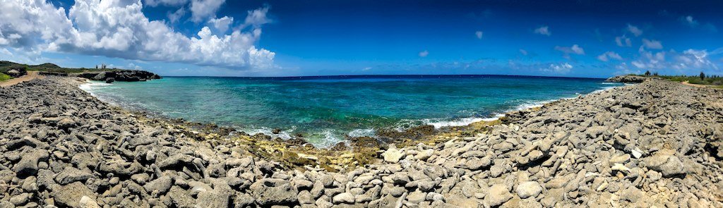 Paysage du nord de l'île de Bonaire.