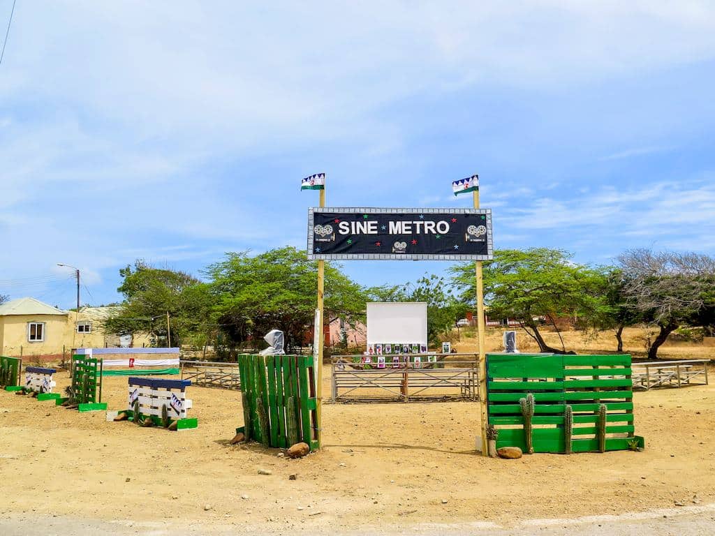 Le cinéma de plein air de Rincon à Bonaire