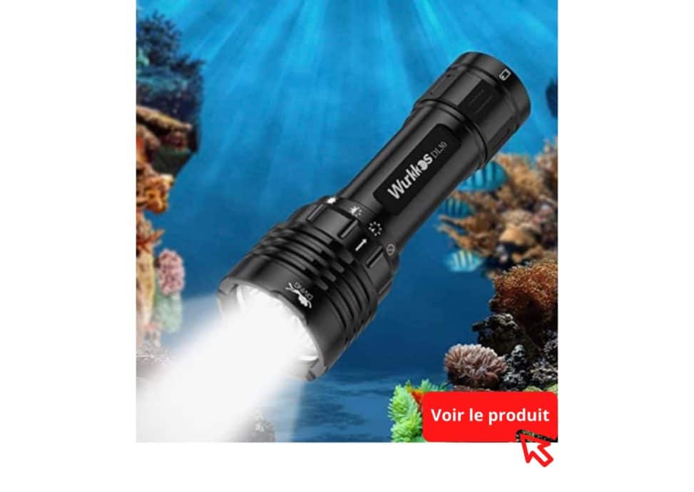 Cette petite lampe Wurklos est très puissante et plaira aux plongeurs.