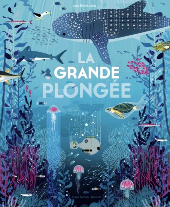 La grande plongée est un très bel album pour enfants réalisé par Lucie Brunellière.