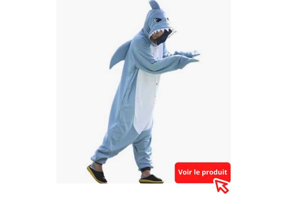 Le pyjama requin est un beau cadeau pour les plongeurs et plongeuses.