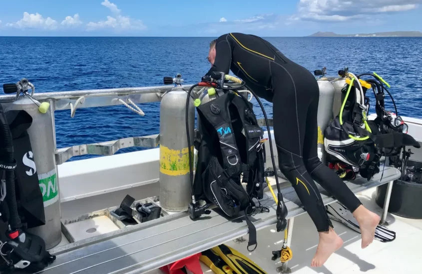 Mal de mer en plongée.