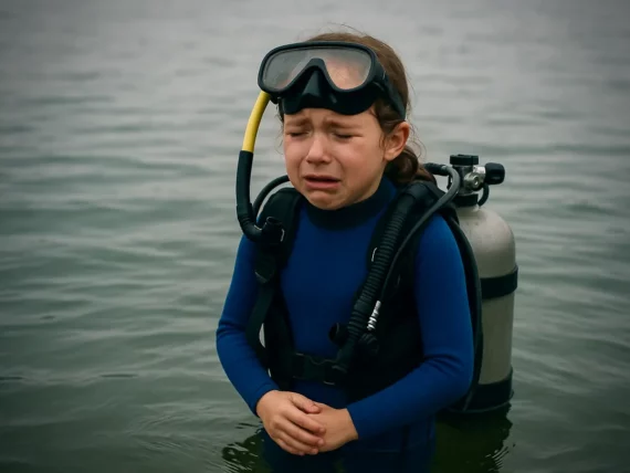 Sécurité plongée enfant : la sécurité d'un enfant en plongée doit toujours être une priorité pour que l'expérience soit bonne.
