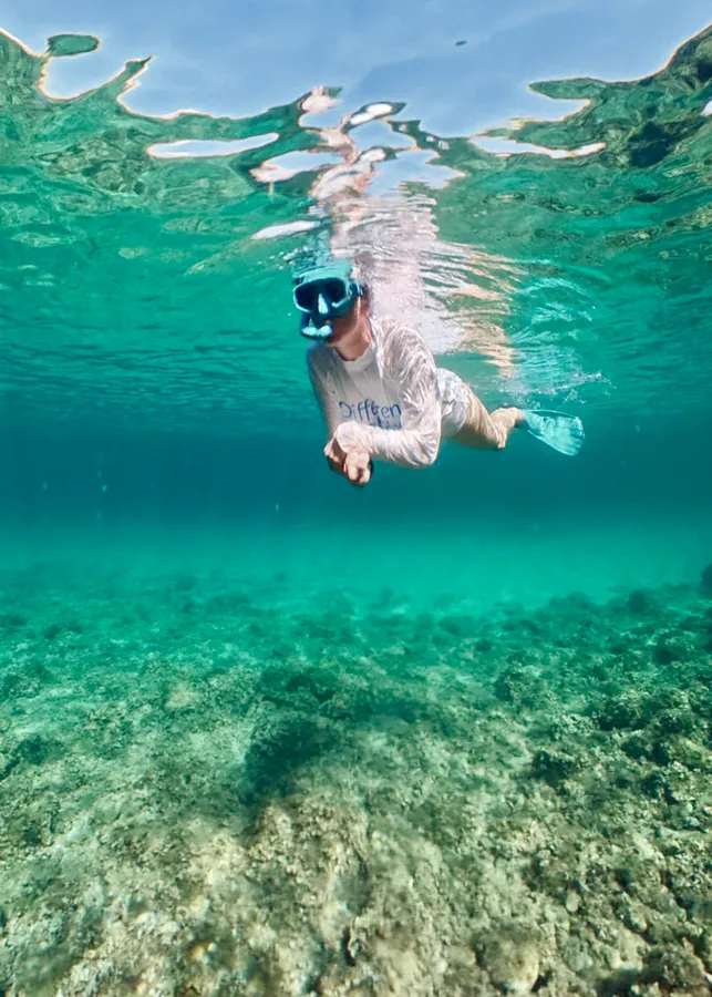 snorkeling dans la baie